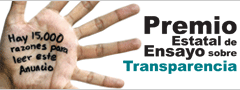 Premio estatal de ensayo sobre transparencia